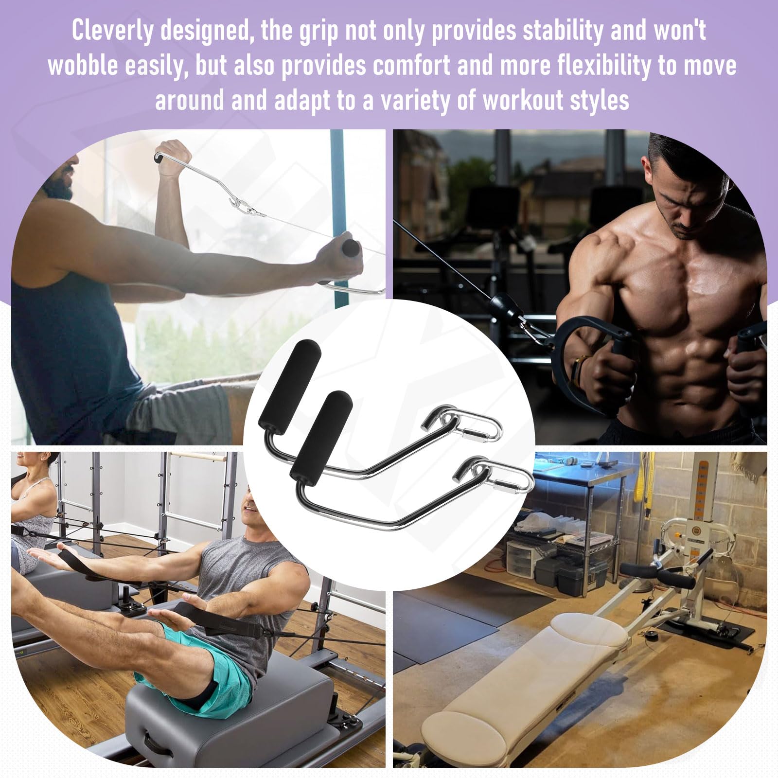 ZHIXING Open Ended Chrome Grip Handles Padded Accessories